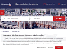 Tablet Screenshot of malopolska.info